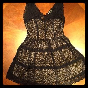 Black lace dress